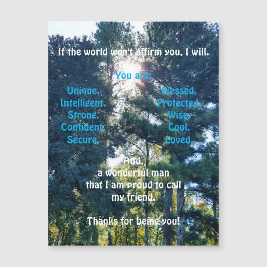 Bevestiging en aanmoediging van magnetisch Wenskaa (Voorkant)