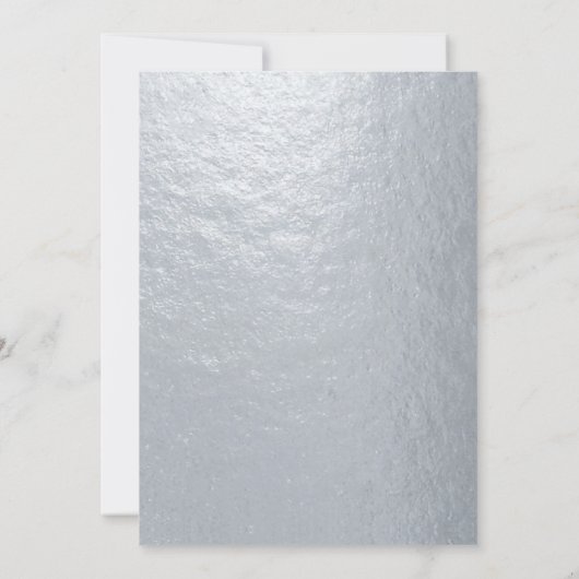 Bevestiging Faux Silver Metallic Cross Kaart (Achterkant)