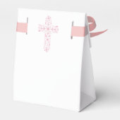 Bevestiging Feest Favor Box - Meisje, Roze Kruis Bedankdoosjes (Achterkant)