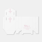 Bevestiging Feest Favor Box - Meisje, Roze Kruis Bedankdoosjes (Uitgevouwen)