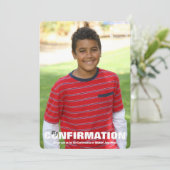 Bevestiging foto uitnodiging U PICK BACK KLEUR (Staand voorkant)