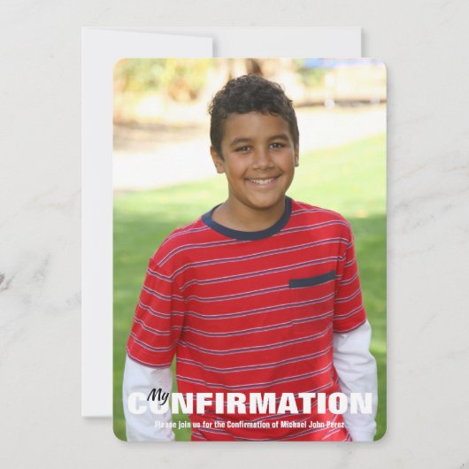 Bevestiging foto uitnodiging U PICK BACK KLEUR (Voorkant)