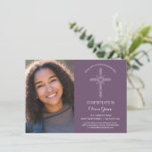 Bevestiging Foto-uitnodiging - Uitnodigen met krui Kaart (Staand voorkant)