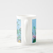 Bevestiging 'Goedemorgen' unieke Kunst Porselein Kop (Achterkant)