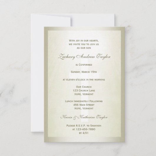 Bevestiging Gold Glas in lood Kaart (Voorkant)