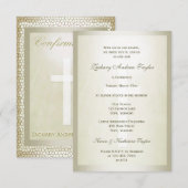 Bevestiging Gold Glas in lood Kaart (Voorkant / Achterkant)