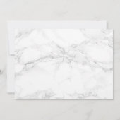 Bevestiging grijs marmer Gold-kruis personaliseren Bedankkaart (Achterkant)