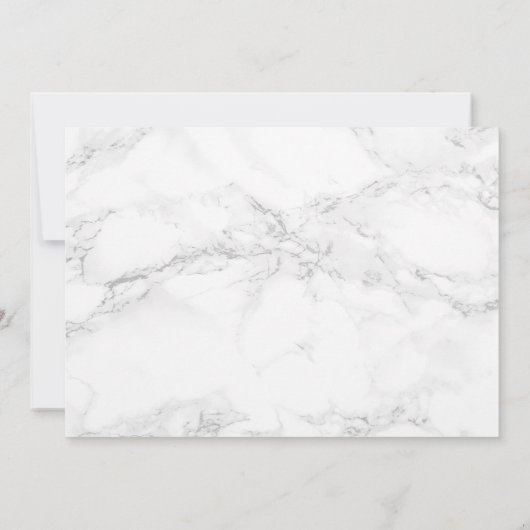 Bevestiging grijs marmer Gold-kruis personaliseren Bedankkaart (Achterkant)