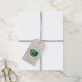 Bevestiging groen Succulent Faith Planten het zaad Cadeaulabel (Met Touw)