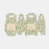 Bevestiging Groene bladeren Morris Foliage Faux Go Bedankdoosjes (Uitgevouwen)