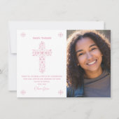 Bevestiging Hartelijk dank - Meisje - Foto Kaart (Voorkant)