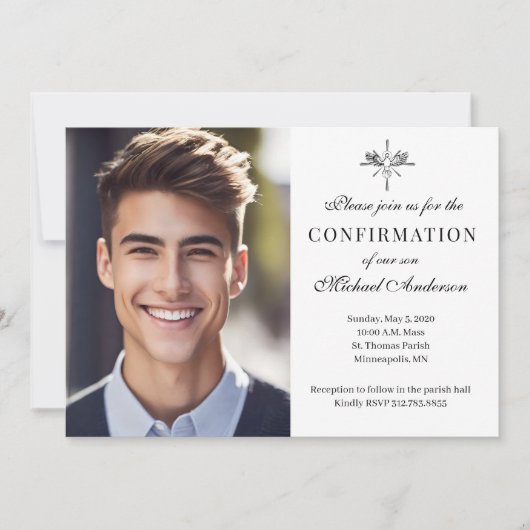 Bevestiging heilige foto Religieuze Kaart (Voorkant)