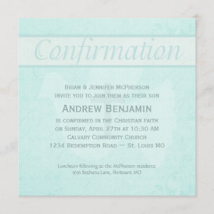 Bevestiging Heilige Geest Dove met Cross Aqua Kaart