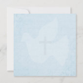 Bevestiging Heilige Geest Duif en Kruis Blauw Kaart (Achterkant)