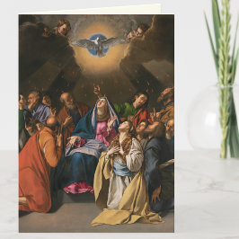 Bevestiging Heilige Geest Maagd Maria Apostelen Kaart