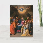 Bevestiging Heilige Geest Maagd Mary Apostles Kaart (Voorkant)
