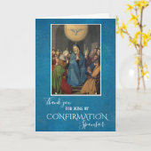 Bevestiging Heilige Geest Maagd Mary Apostles Kaart (Gele Bloem)