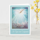 Bevestiging Heilige Geest Wolken Rays Kaart (Gele Bloem)