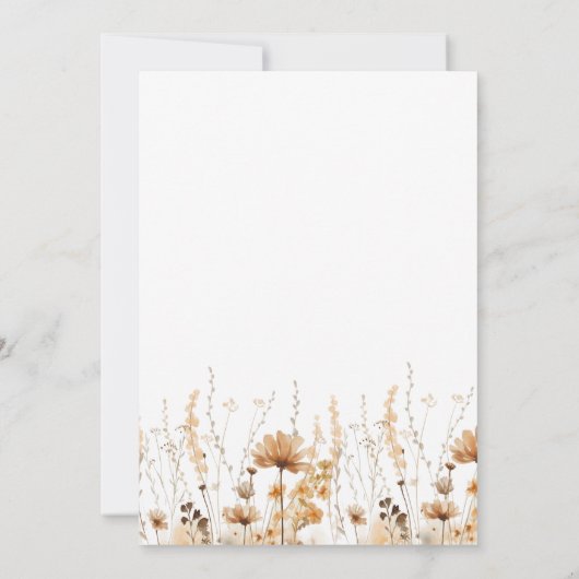 Bevestiging herfst Boho Kaart (Achterkant)