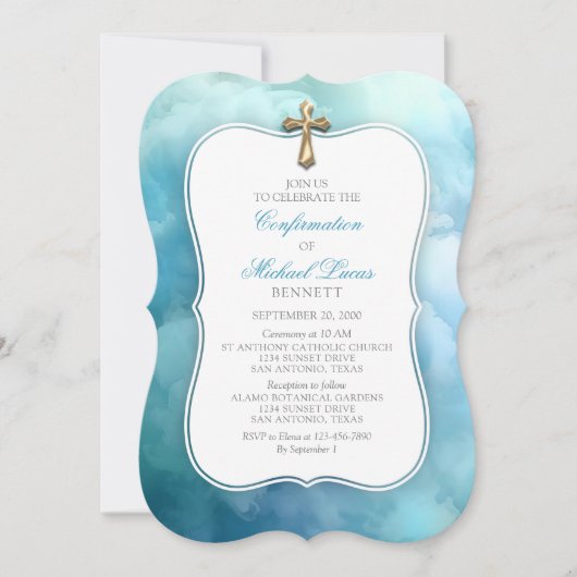 Bevestiging Jongens uitnodiging (Voorkant)