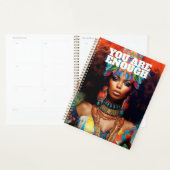 Bevestiging Kaart Psychedelic Afro-Amerikaans Planner (Display)