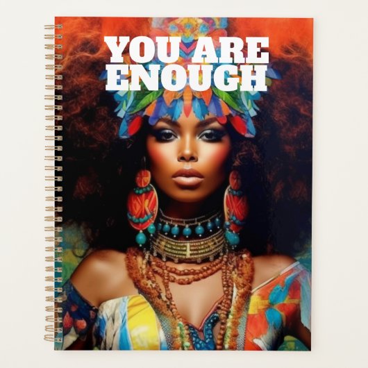Bevestiging Kaart Psychedelic Afro-Amerikaans Planner (Voorkant)