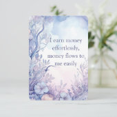  bevestiging Kaarten, Paarse positieve quotes (Staand voorkant)