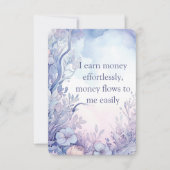  bevestiging Kaarten, Paarse positieve quotes (Voorkant)