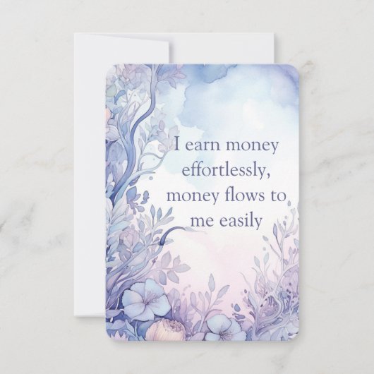 bevestiging Kaarten, Paarse positieve quotes (Voorkant)