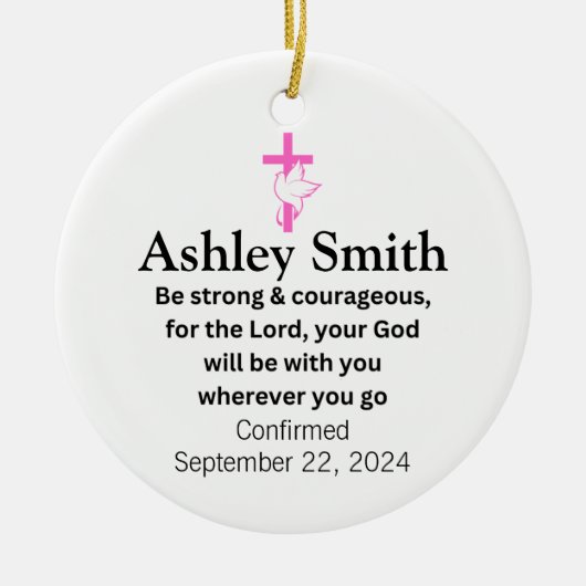 Bevestiging Keramisch Ornament Geschenken voor Mei (Voorkant)