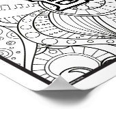 Bevestiging Kleurend Poster - ik ben genoeg (Hoek)