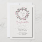 Bevestiging krans religieuze uitnodiging (Voorkant)