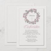 Bevestiging krans religieuze uitnodiging (Voorkant / Achterkant)