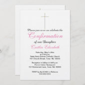 Bevestiging kruisdochters Roze Kaart (Voorkant / Achterkant)