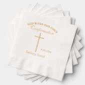Bevestiging kruisnaam folie servetten (Insitu (Gestapeld))
