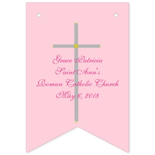 Bevestiging kruisroze inVOEGEN Uw foto Vlaggetjes (Tweede vlag)