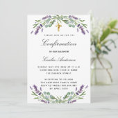 Bevestiging lavender eucalyptus violet meel kaart (Staand voorkant)