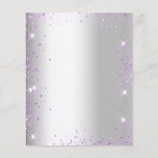 Bevestiging lavender Silver-budgetuitnodiging Flyer (Achterkant)