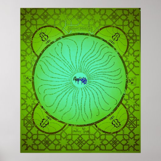 Bevestiging Mandala Poster (Voorkant)