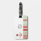 Bevestiging met Nautische strips Bagagelabel (Achterkant verticaal)