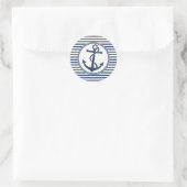 Bevestiging met strepen ronde sticker (Tas)