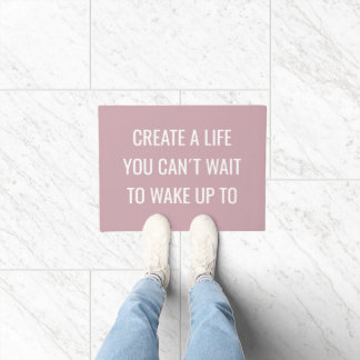 Bevestiging Motiverende Interieur Thuis Roze Deurmat
