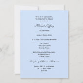 Bevestiging Nodig Duif en Kruis op Blauw uit nodig Kaart (Achterkant)