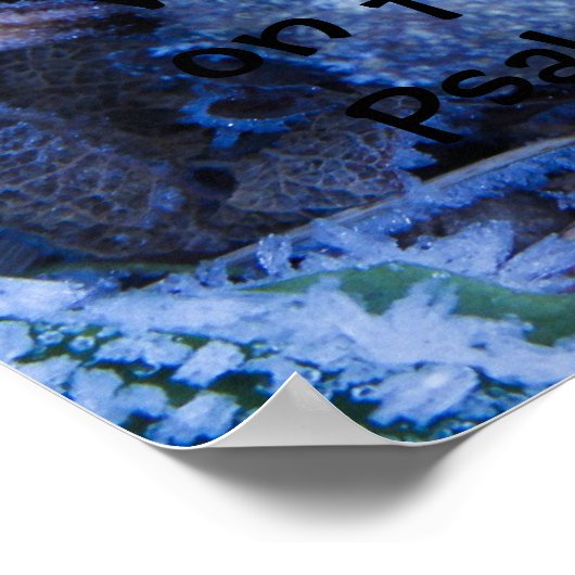 Bevestiging op bladafdrukken met scripts poster (Hoek)