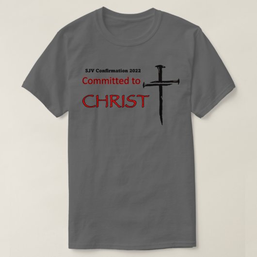 Bevestiging opnieuw bevestigen van Christus SJV Pr T-shirt (Design voorkant)