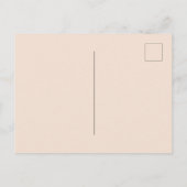 Bevestiging pampas gras roos gouden wazig roze uitnodiging briefkaart (Achterkant)