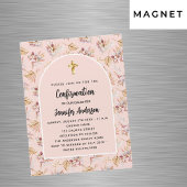 Bevestiging pampas grasbloemen roos gouden luxe magnetische uitnodiging