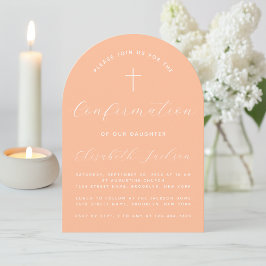 Bevestiging Peach Arch Modern Simple Script Cross Kaart