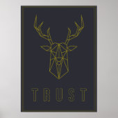 Bevestiging poster van een origamiherentrust (Voorkant)