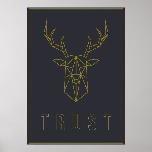 Bevestiging poster van een origamiherentrust (Voorkant)